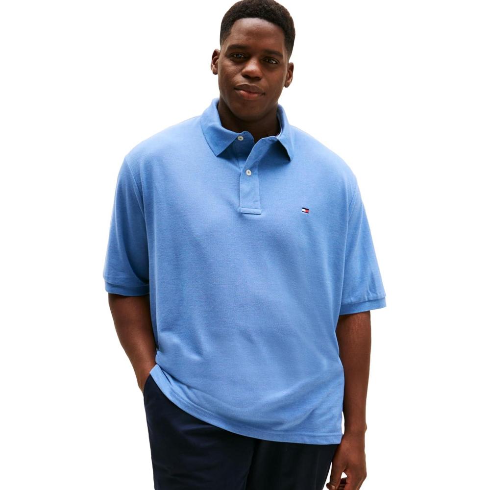 imageTommy Hilfiger Mens Polo ShirtMedium Chambray