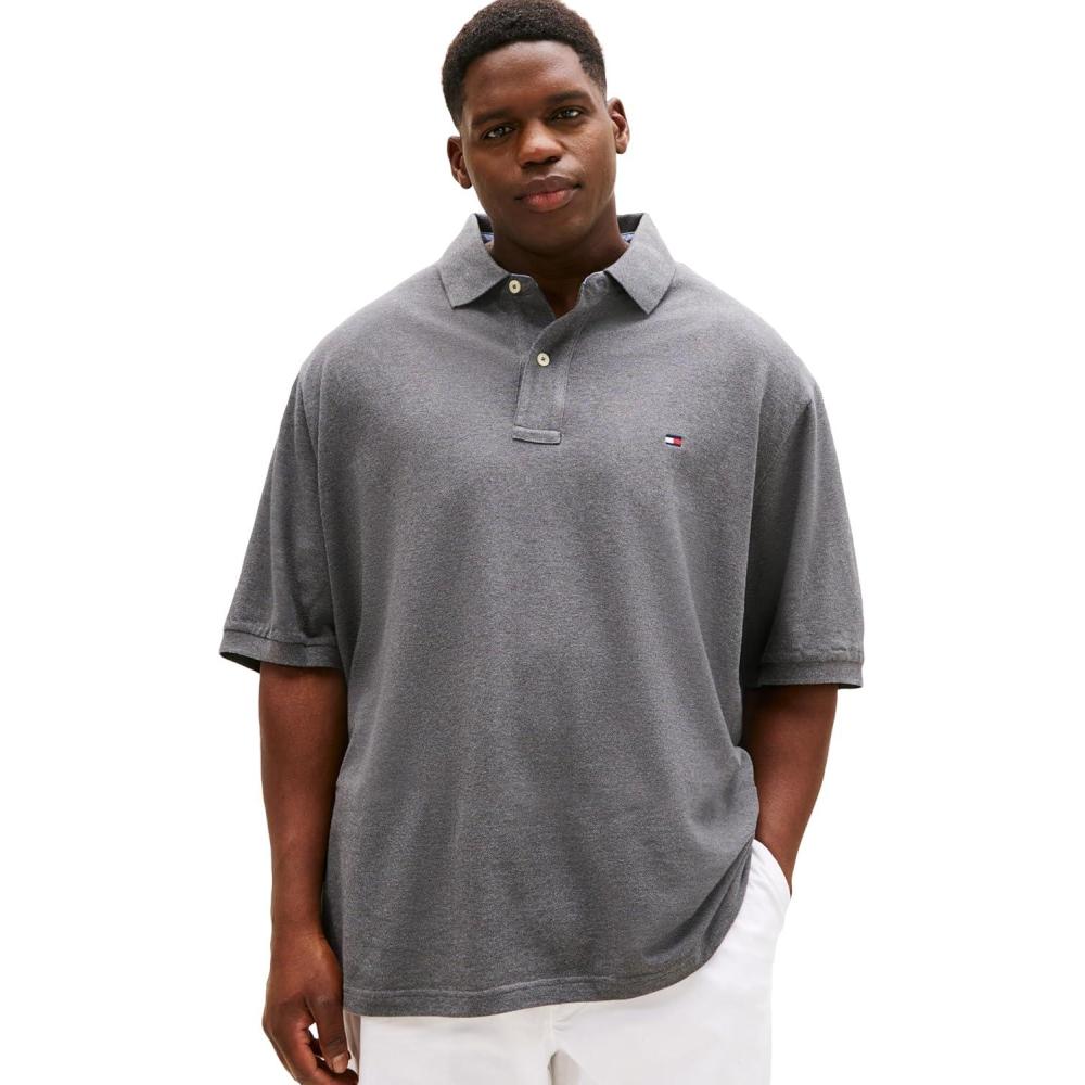 imageTommy Hilfiger Mens Polo ShirtMedium Grey Heather