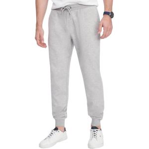 Tommy Hilfiger Men’s Casual Fleece Lined Jogger Sweatpants, Also Available in Big & Tall(Light Grey Heather)