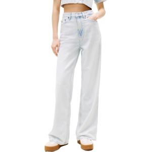 Tommy Jeans Women’s Claire High Rise Wide Leg Jeans(Denim Ultra Light)
