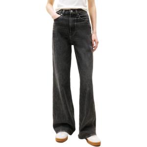Tommy Jeans Women’s Claire High Rise Wide Leg Jeans(Denim Washed Black)