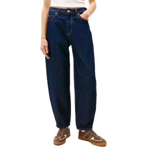 Tommy Jeans Women’s Jeanie High Rise Tapered Balloon Jeans(Denim Dark)