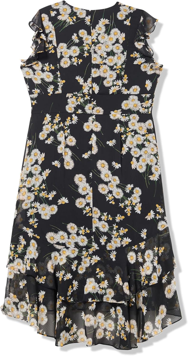 imageTommy Hilfiger HighLow Flutter DressBlack Multi