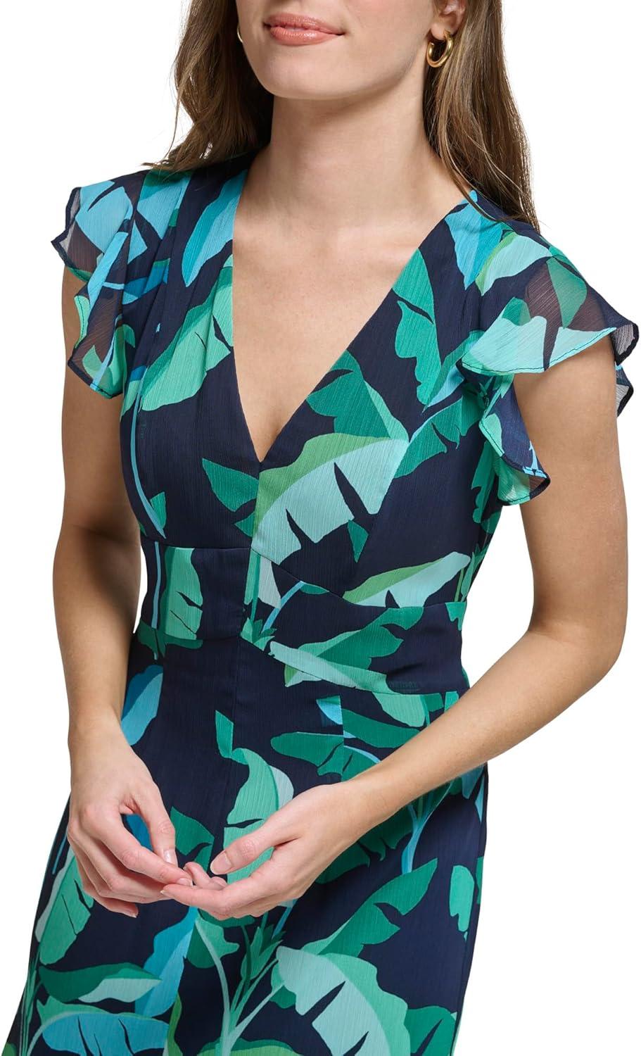 imageTommy Hilfiger HighLow Flutter DressSky CaptainParadise Pink