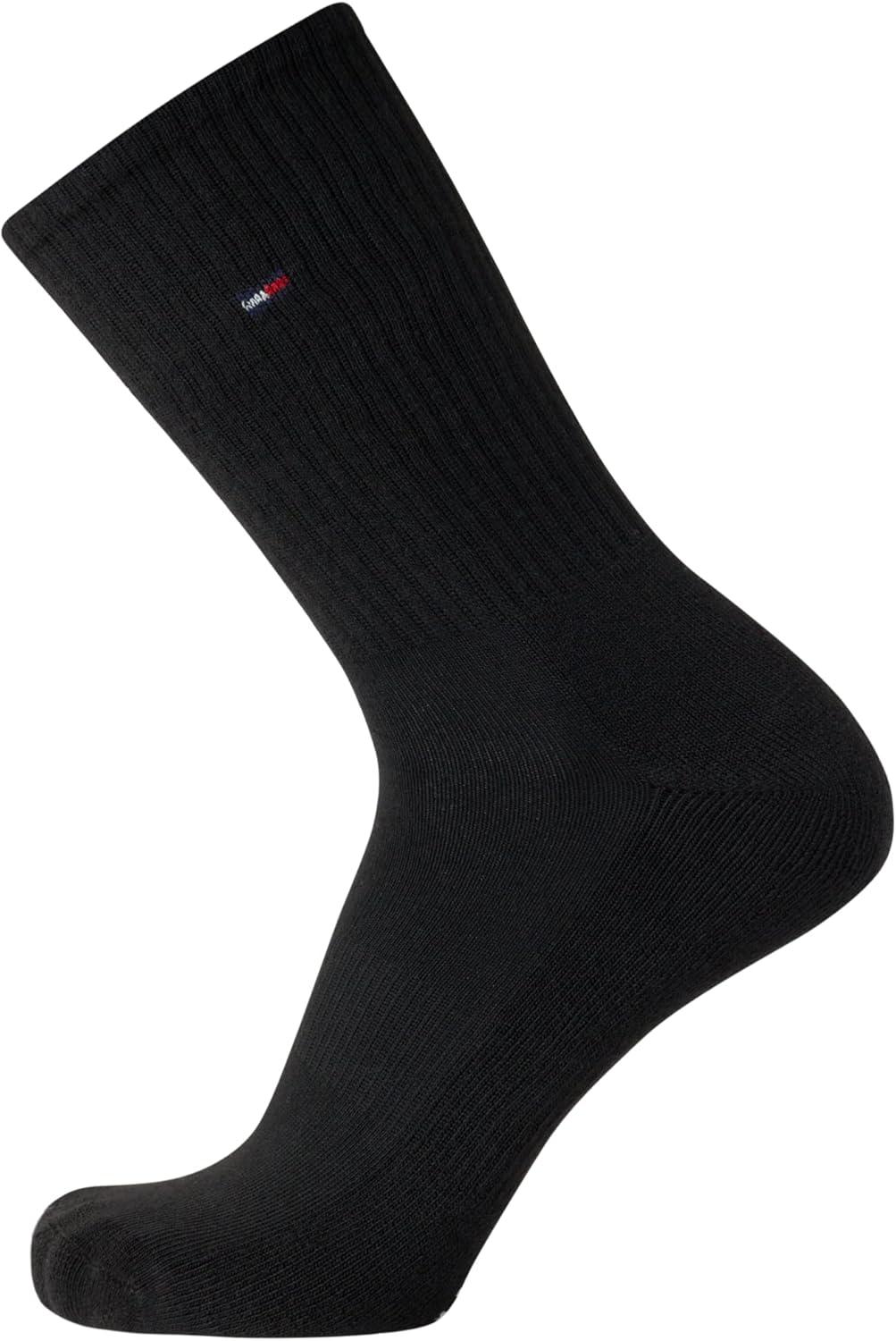 imageTommy Hilfiger Mens Athletic Cushioned Crew Socks 5PackBlue Logo