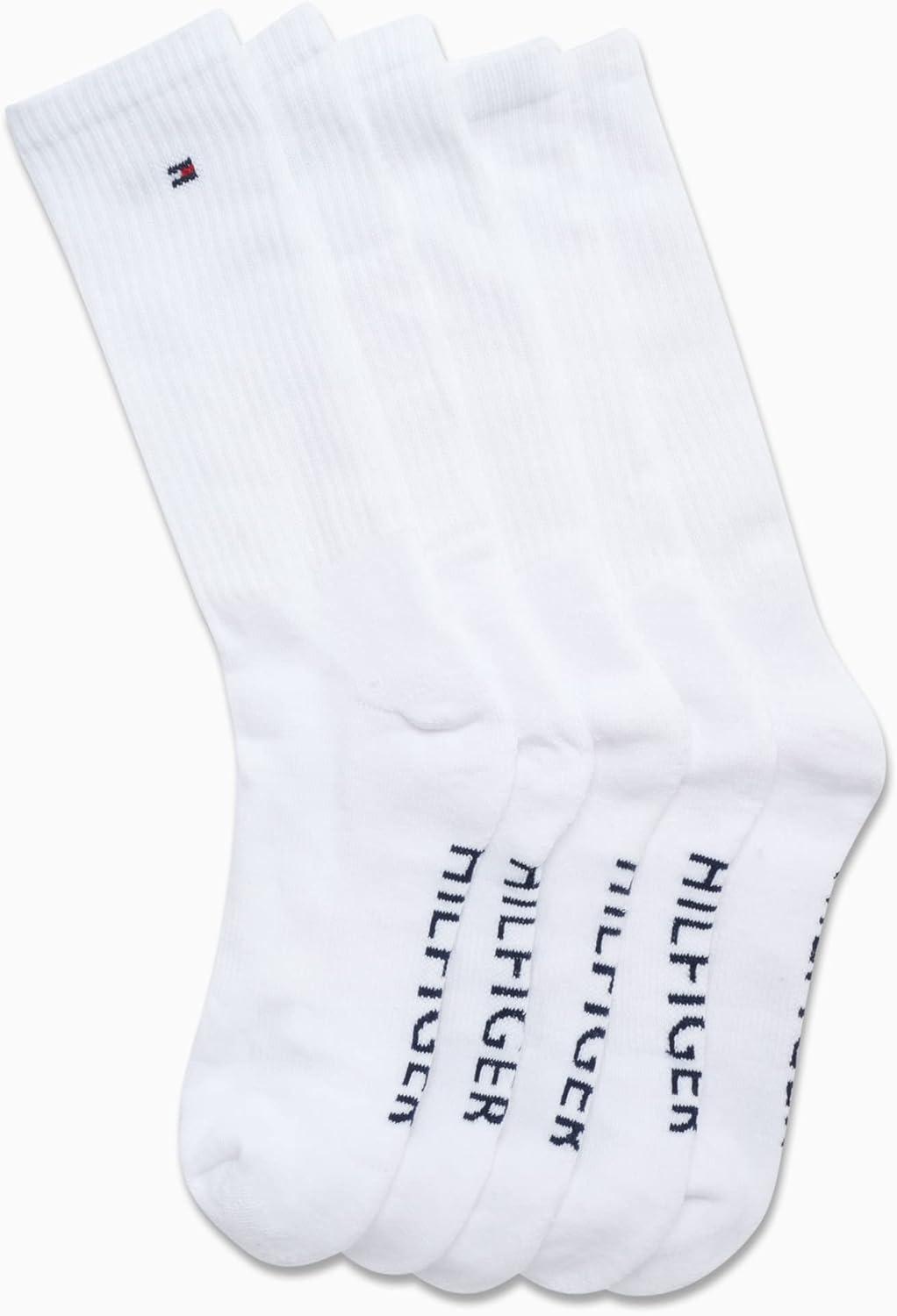 imageTommy Hilfiger Mens Athletic Cushioned Crew Socks 5PackWhite