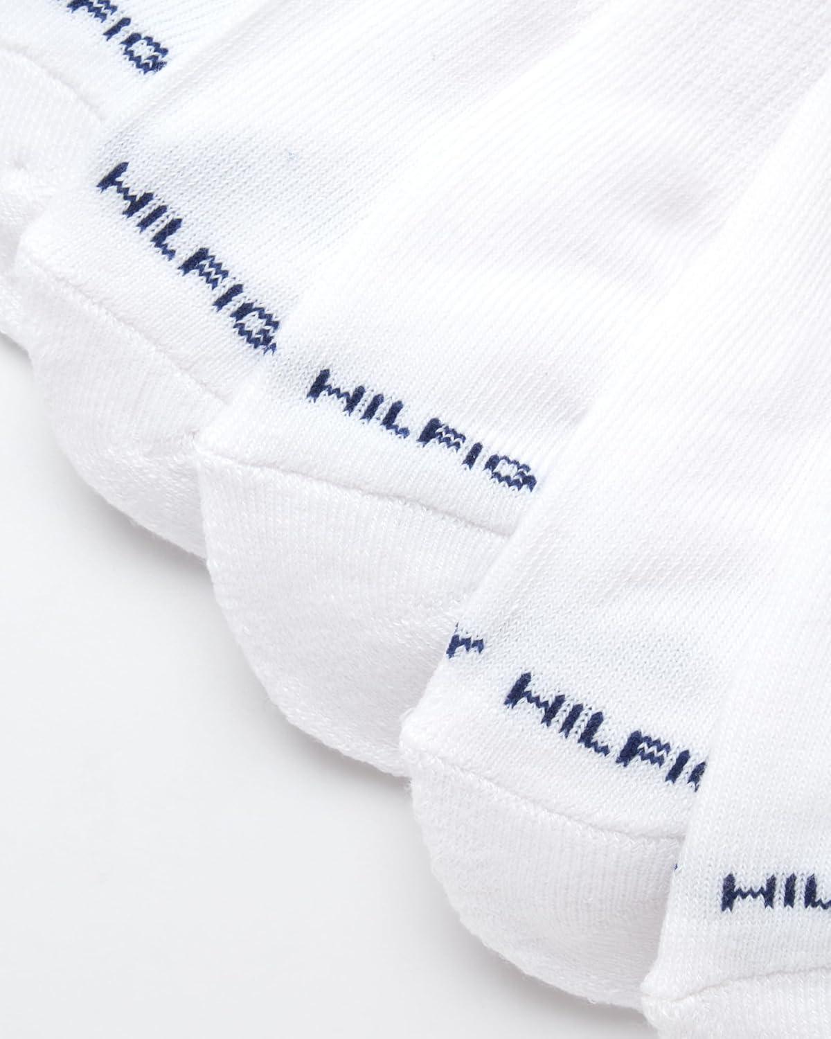 imageTommy Hilfiger Mens No Show Socks 6 Pack Cushioned Performance Stretch Athletic Low Cut Socks for MenPure White