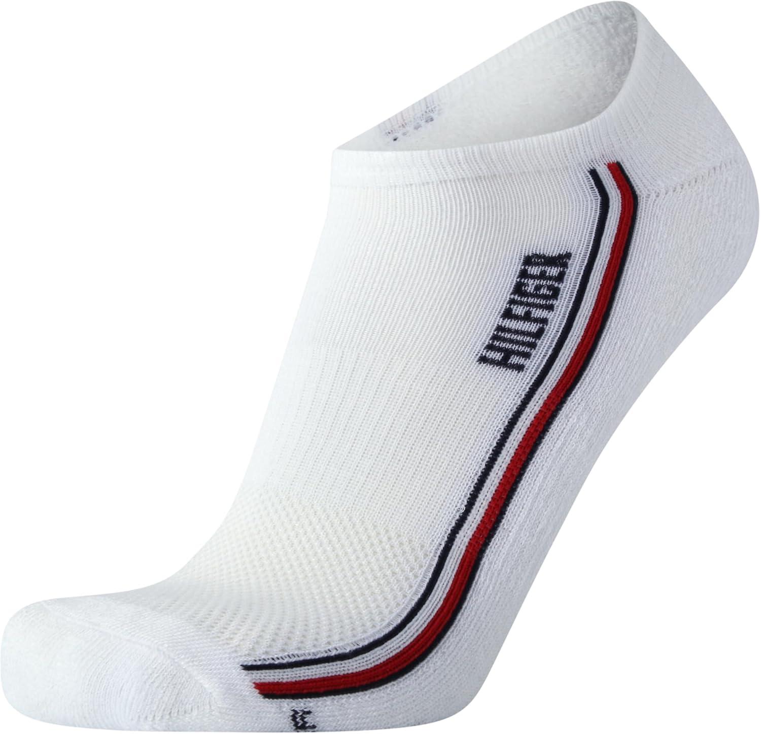 imageTommy Hilfiger Mens No Show Socks 6 Pack Cushioned Performance Stretch Athletic Low Cut Socks for MenWhiteGrey