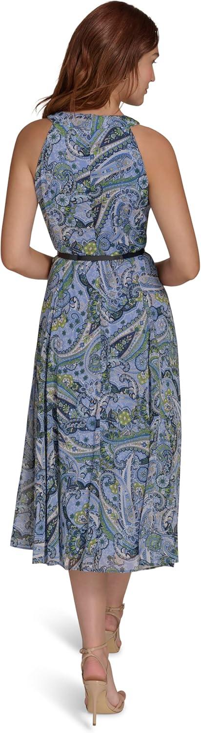 imageTommy Hilfiger Solo Dot Chiffon Midi DressFrench Blue Multi