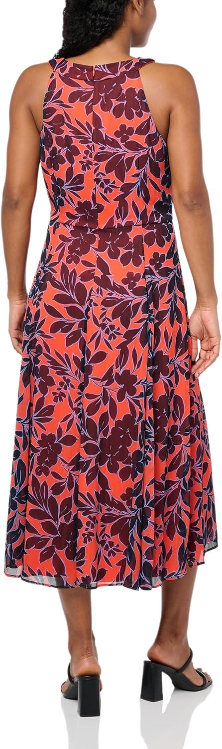 imageTommy Hilfiger Solo Dot Chiffon Midi DressGrenadine Multi