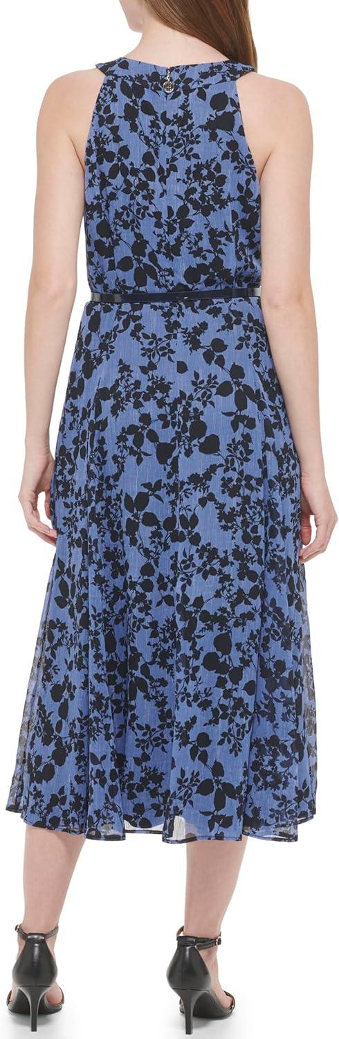 imageTommy Hilfiger Solo Dot Chiffon Midi DressSky Captain Multi