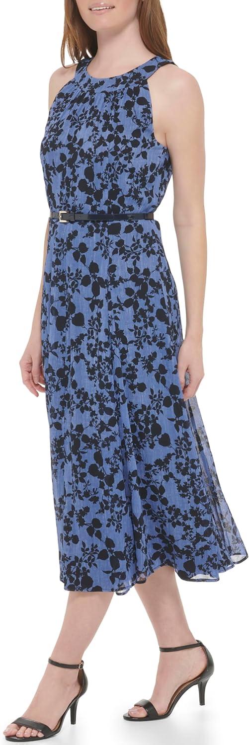 imageTommy Hilfiger Solo Dot Chiffon Midi DressSky Captain Multi