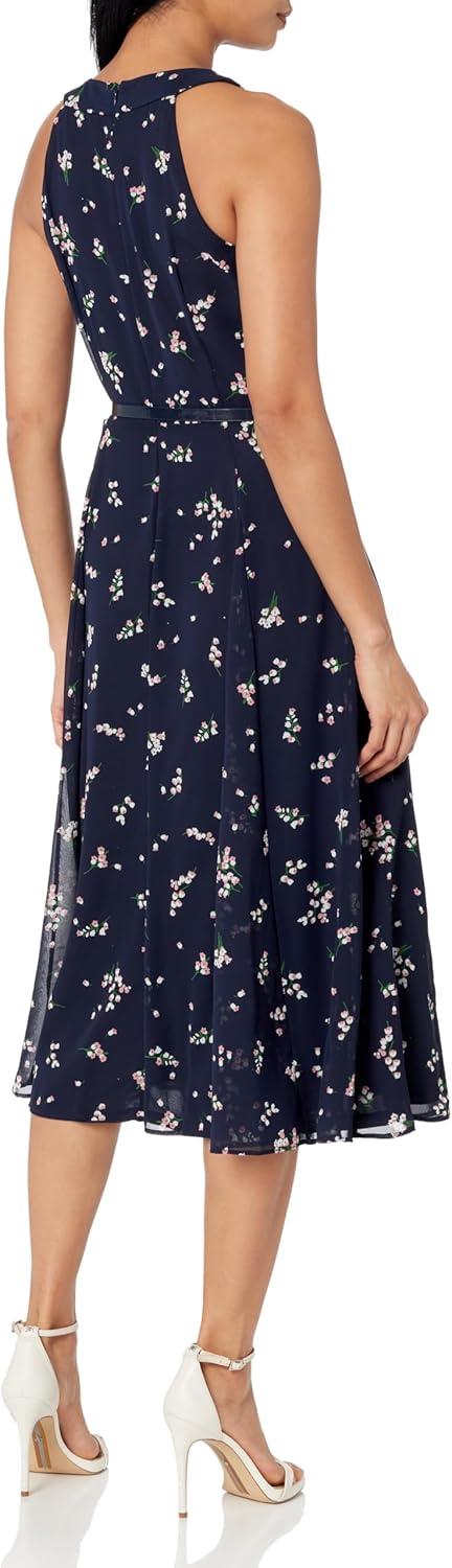 imageTommy Hilfiger Solo Dot Chiffon Midi DressSky CaptainEnglish Rose