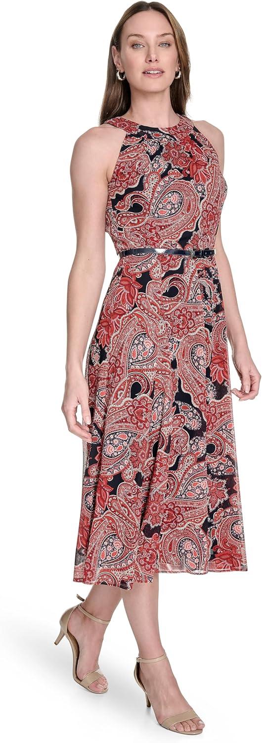 imageTommy Hilfiger Solo Dot Chiffon Midi DressSky CaptainSamba