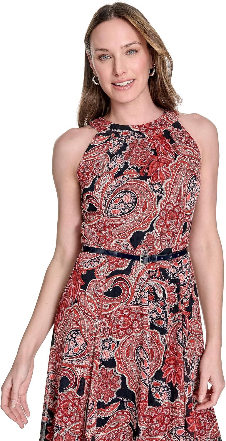 imageTommy Hilfiger Solo Dot Chiffon Midi DressSky CaptainSamba