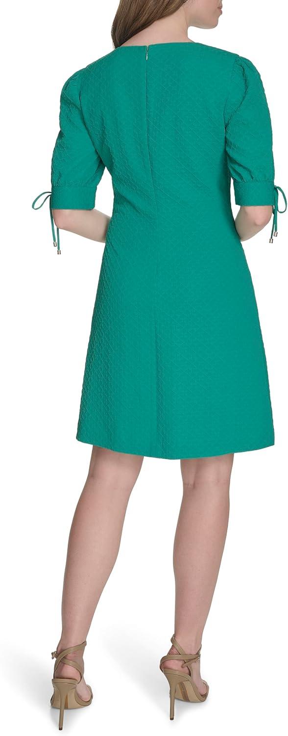 imageTommy Hilfiger Womens 34 Sleeves Diamond Bouquet Shift DressParakeet