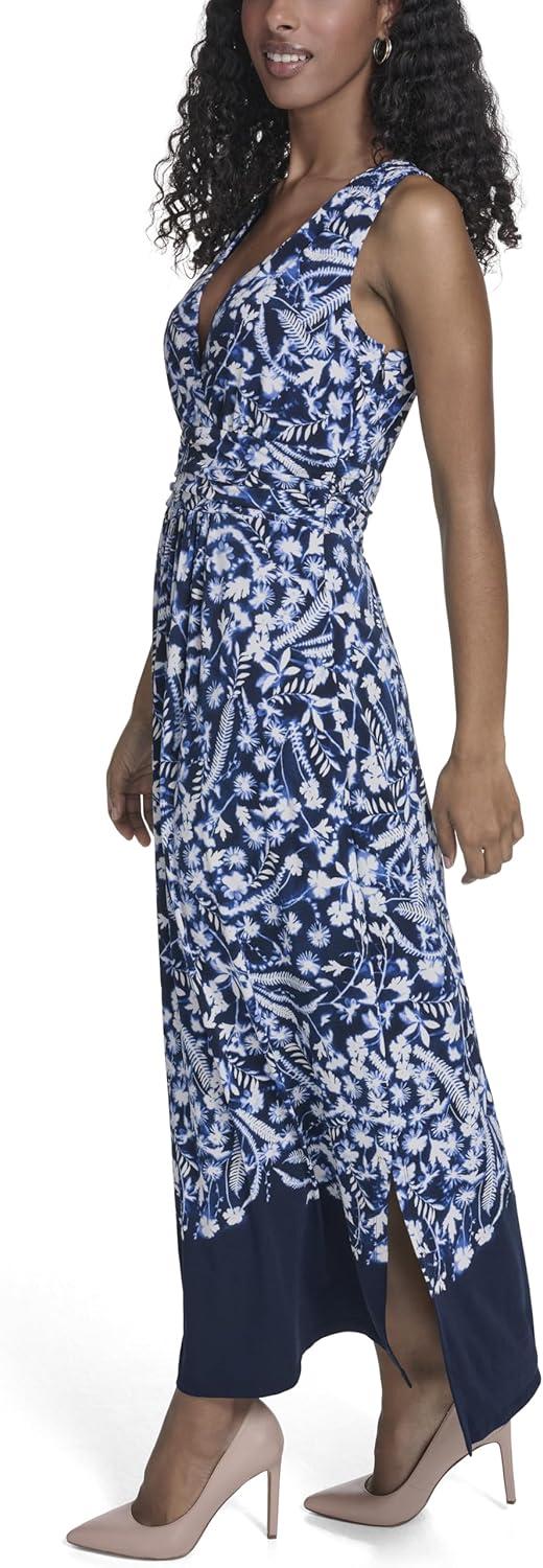 imageTommy Hilfiger Womens Floral Maxi DressSky Captain Multi
