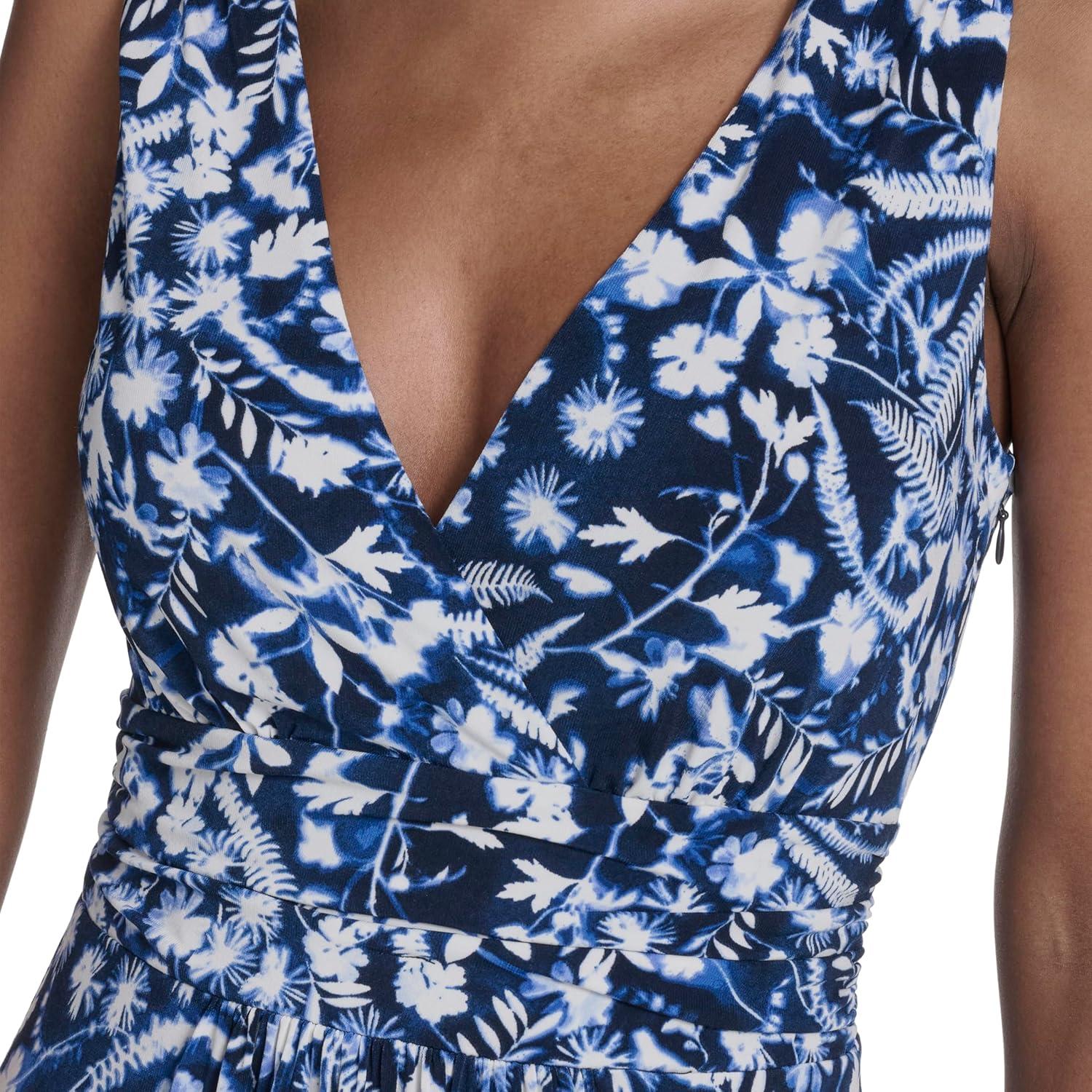 imageTommy Hilfiger Womens Floral Maxi DressSky Captain Multi