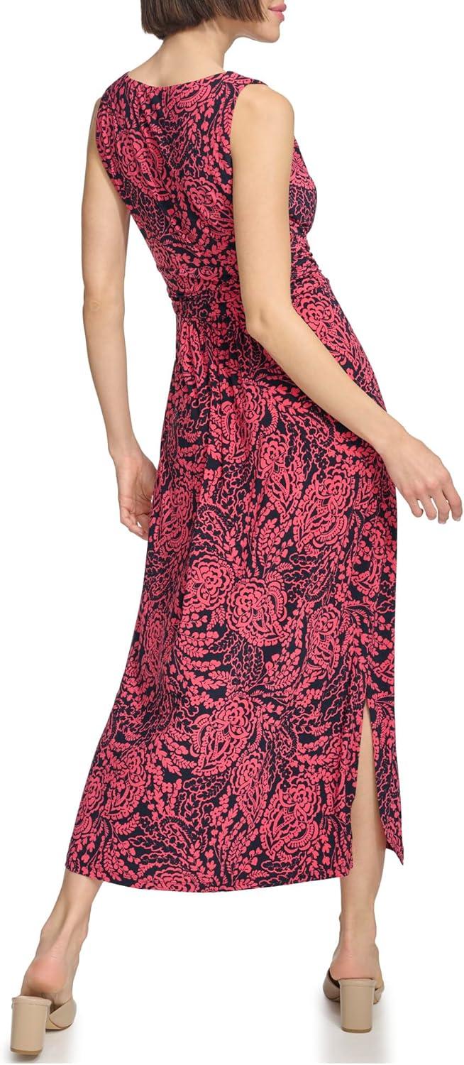 imageTommy Hilfiger Womens Floral Maxi DressSky CaptainParadise Pink