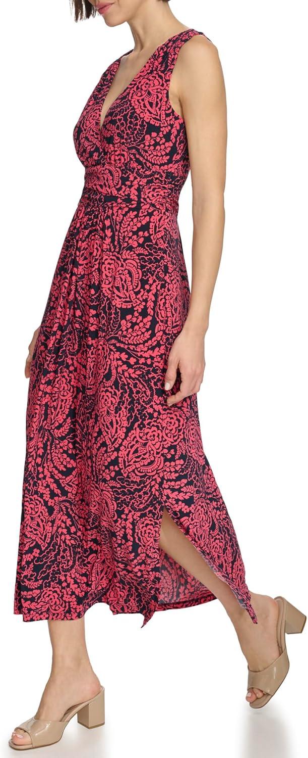 imageTommy Hilfiger Womens Floral Maxi DressSky CaptainParadise Pink