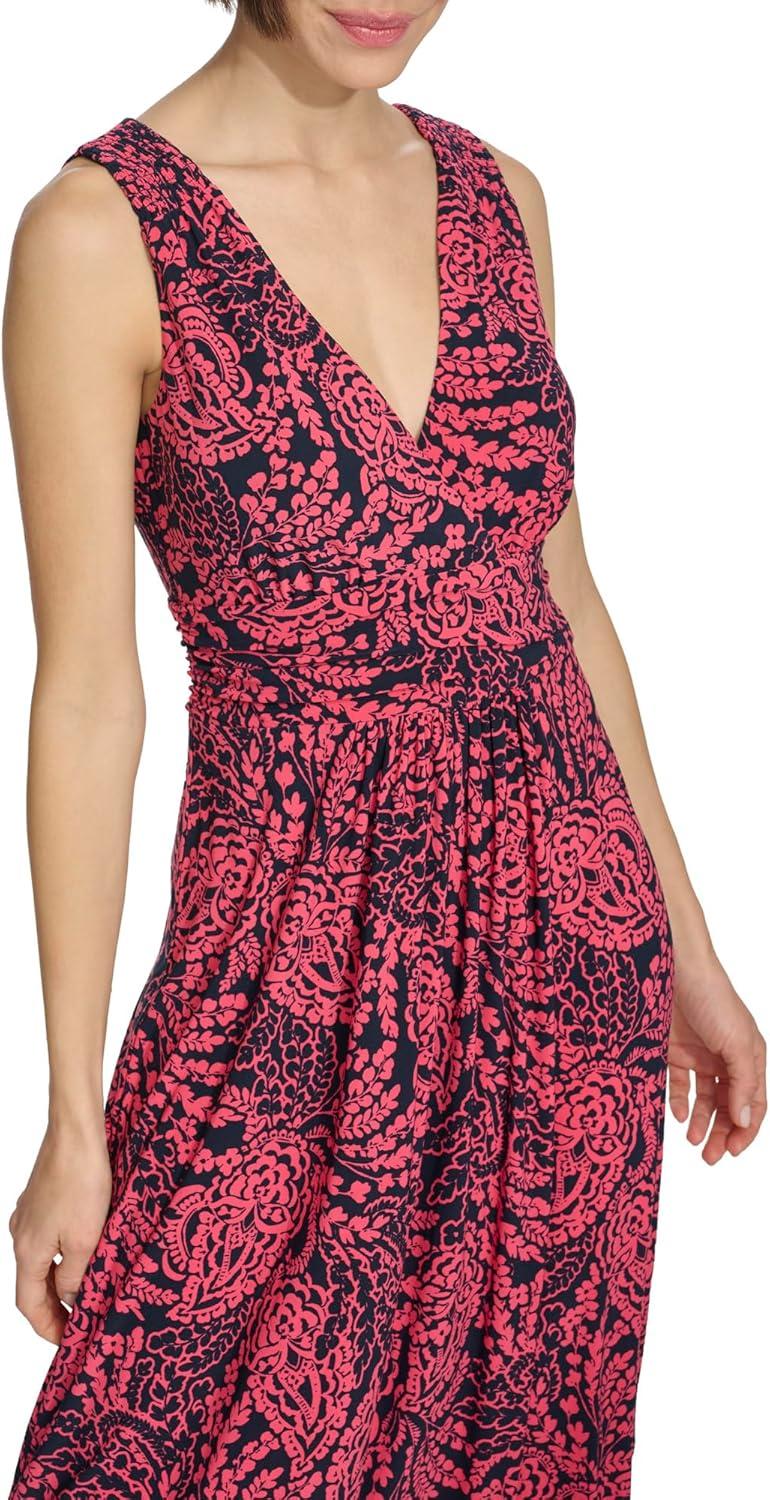 imageTommy Hilfiger Womens Floral Maxi DressSky CaptainParadise Pink