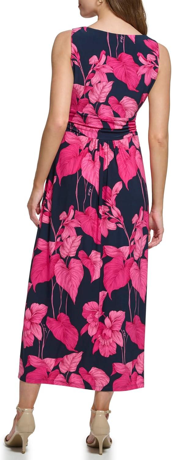 imageTommy Hilfiger Womens Floral Maxi DressSky CaptainSnap Dragon
