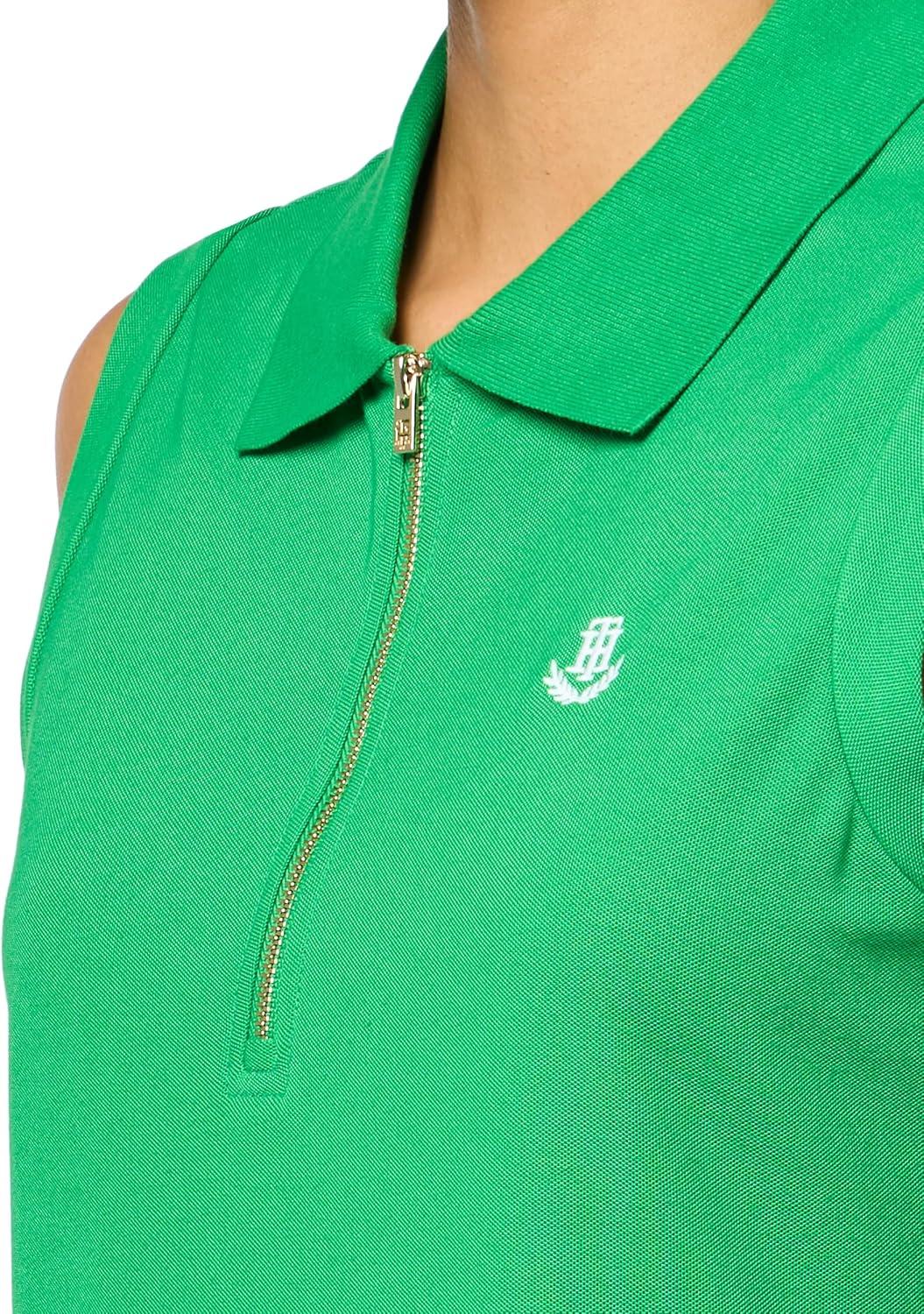 imageTommy Hilfiger Womens Sleeveless Collared Front Zip Tank DressFern