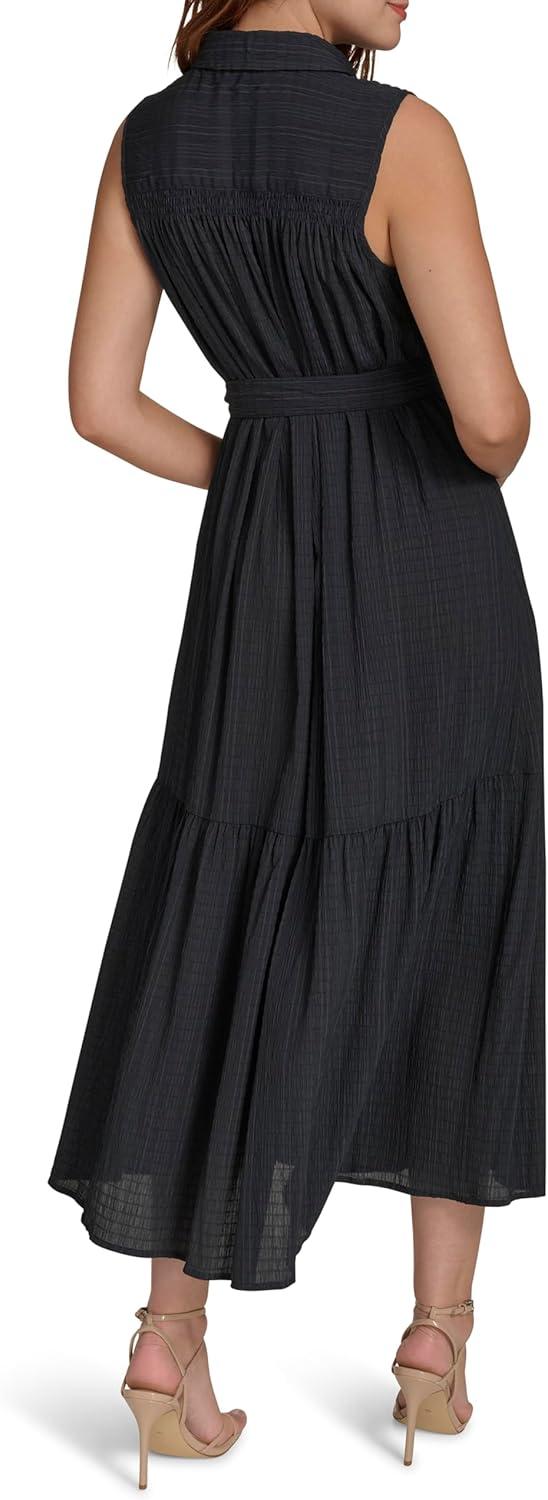 imageTommy Hilfiger Womens Sleeveless Midi Shirt DressSky Captain