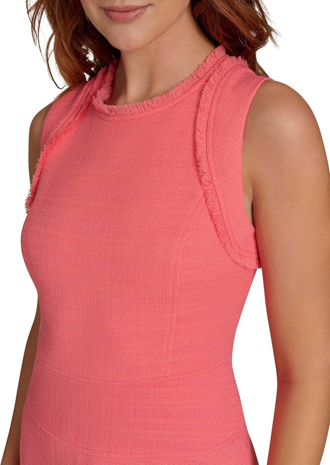 imageTommy Hilfiger Womens Sleeveless Scoop Neck Fit and Flare DressSherbet