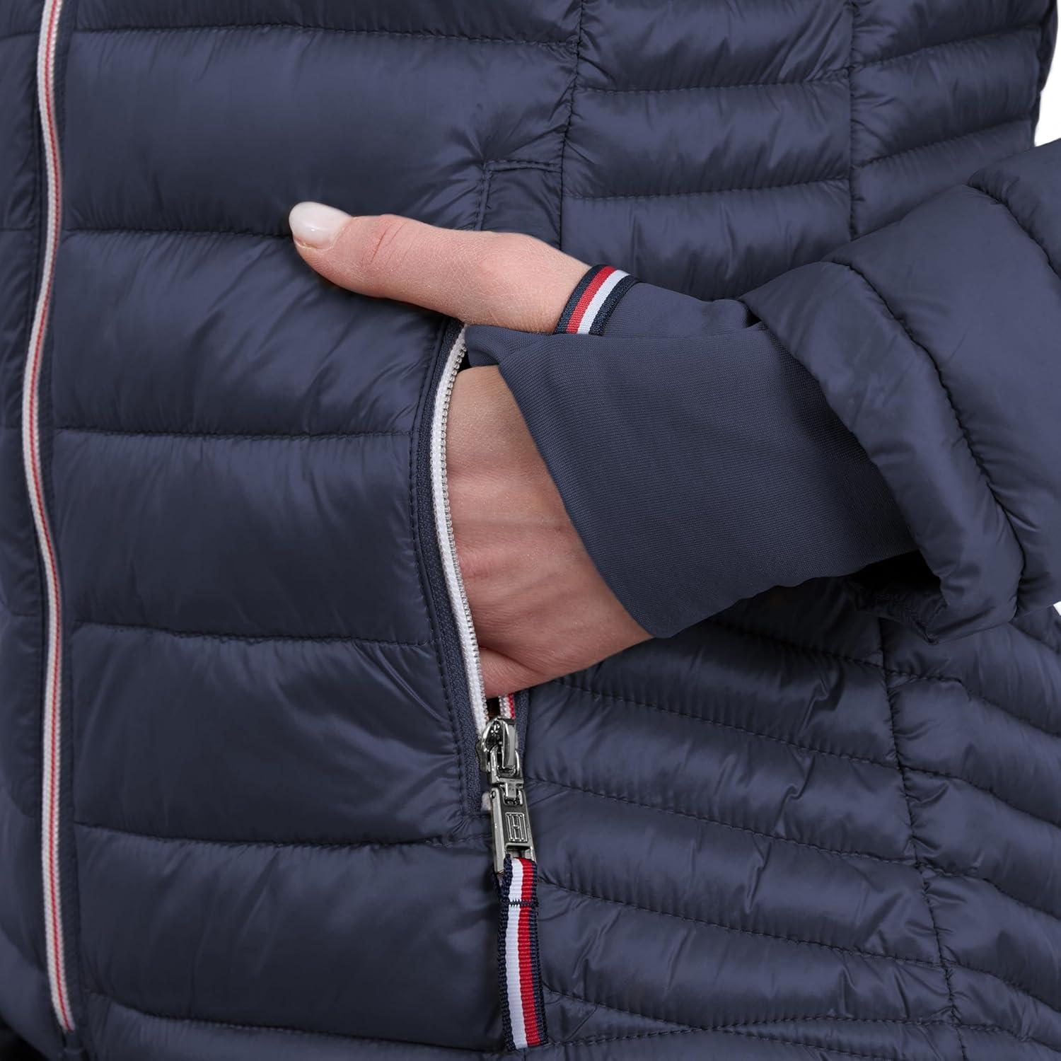 imageTommy Hilfiger womens Puffer Jacket Lightweight Packable Jacket With Hood amp BagDark Navy