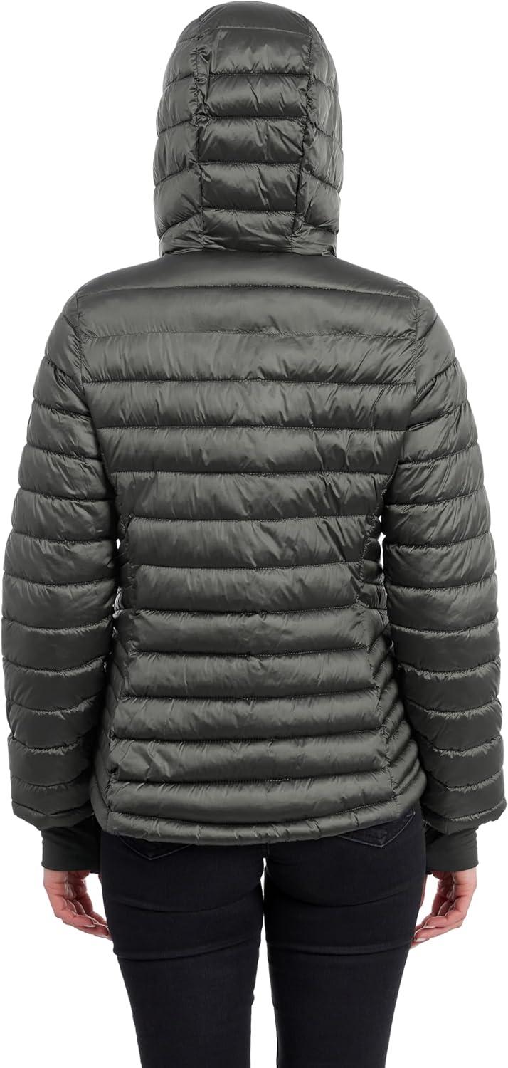 imageTommy Hilfiger womens Puffer Jacket Lightweight Packable Jacket With Hood amp BagOlive