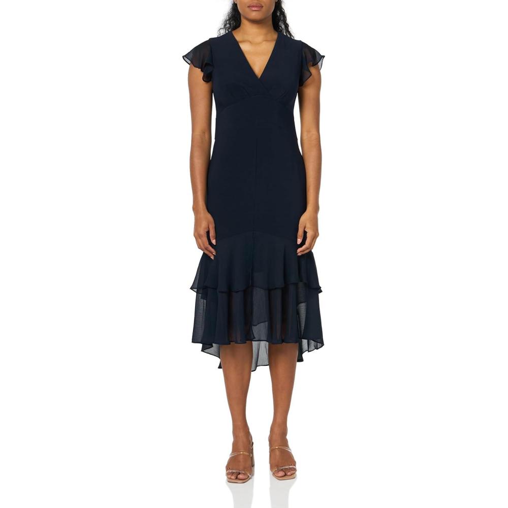 imageTommy Hilfiger HighLow Flutter DressSky Captain Blue
