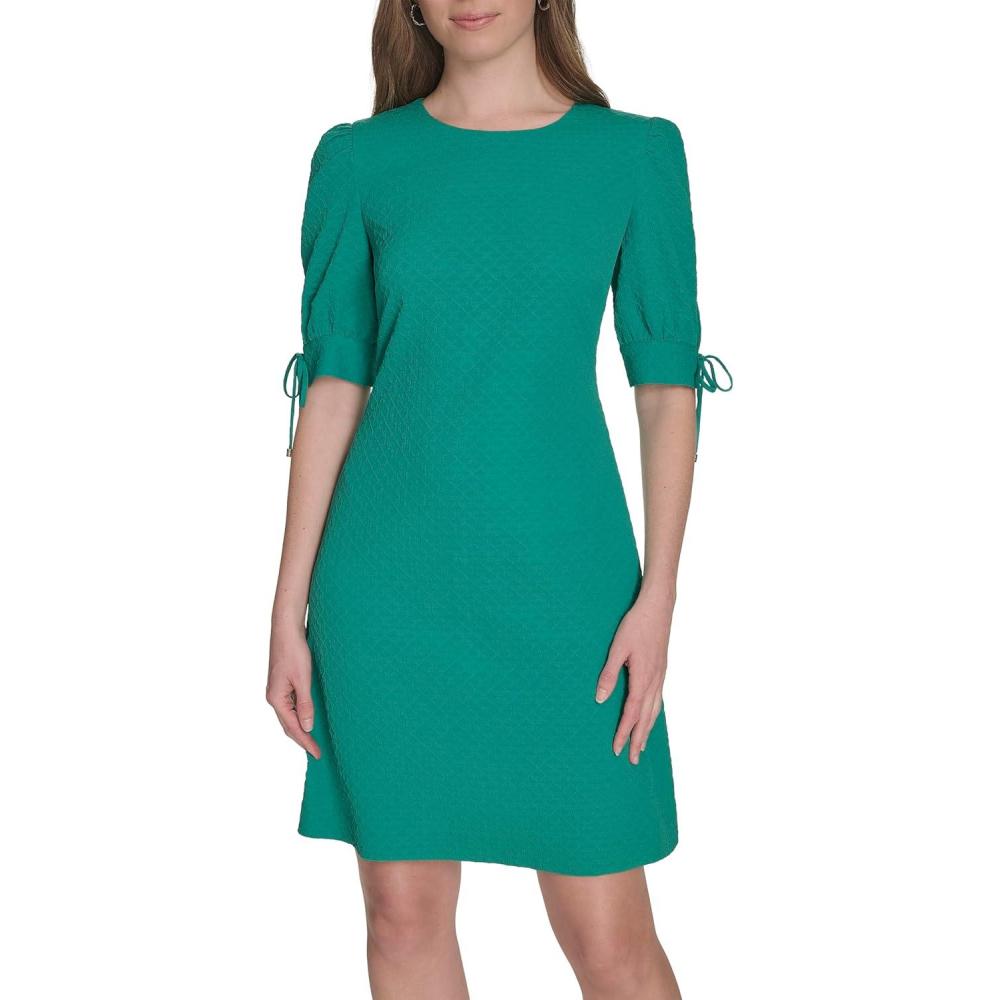 imageTommy Hilfiger Womens 34 Sleeves Diamond Bouquet Shift DressParakeet