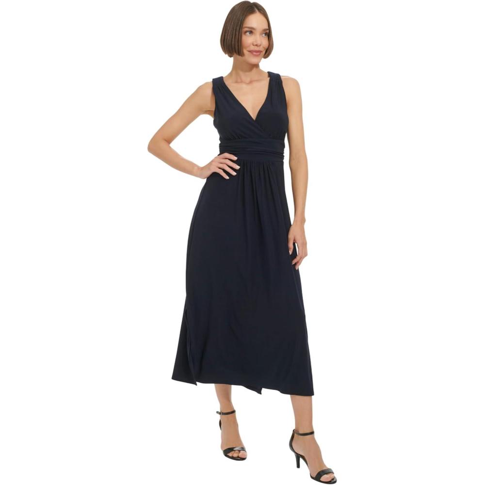 imageTommy Hilfiger Womens Floral Maxi DressSky Captain