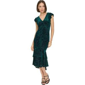 Tommy Hilfiger High-Low Flutter Dress(Hunter)