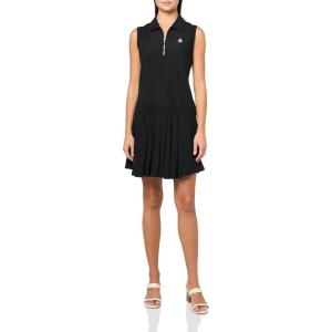 Tommy Hilfiger Women’s Sleeveless Collared Front Zip Tank Dress(Black)