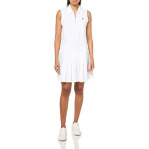 Tommy Hilfiger Women’s Sleeveless Collared Front Zip Tank Dress(Bright White)