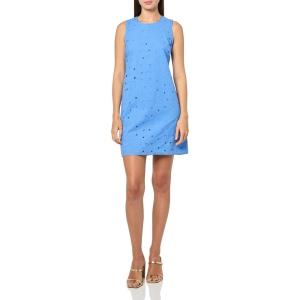 Tommy Hilfiger Women’s Sleeveless Meadow Eyelet Shift Dress(French Blue)
