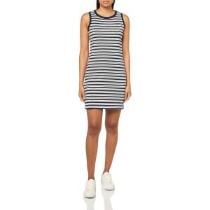 Tommy Hilfiger Women’s Sleeveless Rib Knit Chatham Tank Dress(Sky Captain/Ivory)