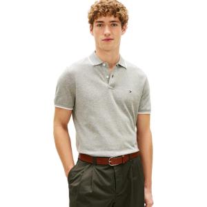 Tommy Hilfiger Men’s Short Sleeve Linen Polo Shirts in Regular Fit(Dark Artichoke)