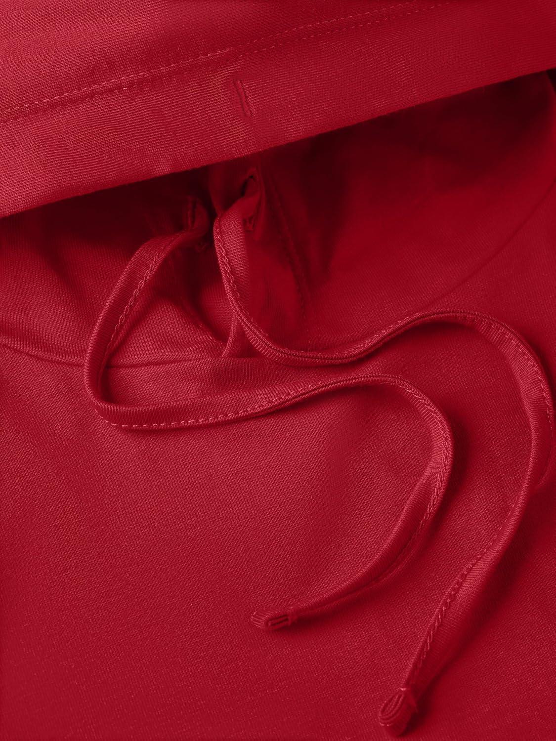 imageTommy Hilfiger Mens Lightweight Long Sleeve Pullover HoodieMedium Red