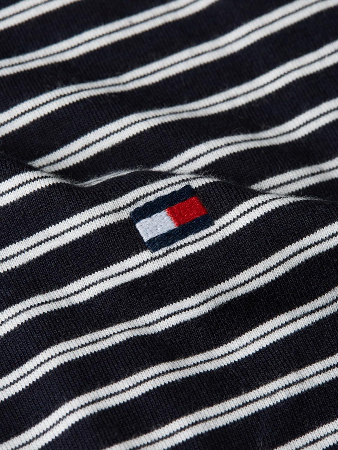 imageTommy Hilfiger Mens Short Sleeve Cotton Crewneck TShirts in Regular FitDesert Sky Ecru Stripe
