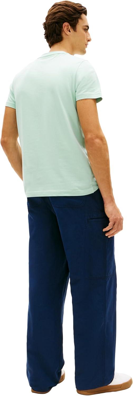 imageTommy Hilfiger Mens Short Sleeve Cotton Graphic TShirts with Embroidered LogoCrushed Mint