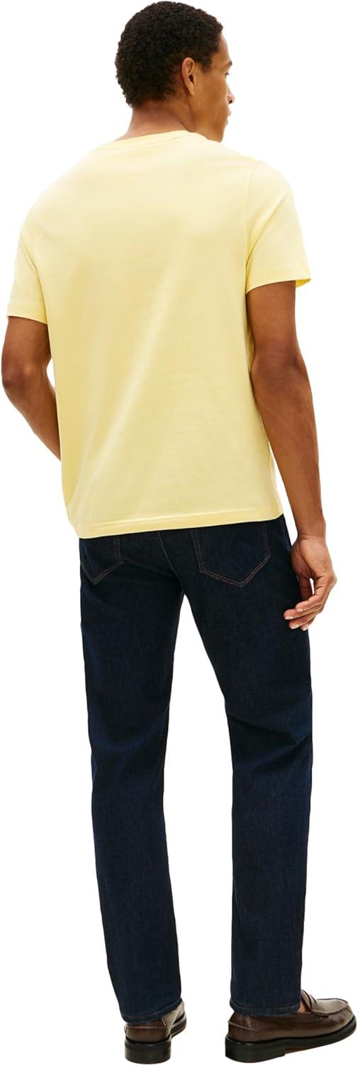imageTommy Hilfiger Mens Short Sleeve Cotton Graphic TShirts with Printed Stacked Chest Graphic Also Available in Big and TallCitronella
