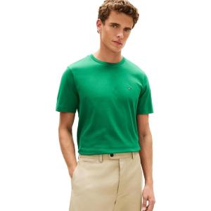 Tommy Hilfiger Men’s Short Sleeve Cotton Crewneck T-Shirts in Regular Fit(Nouveau Green)