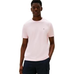 Tommy Hilfiger Men’s Short Sleeve Cotton Crewneck T-Shirts in Regular Fit(Pink Lily)