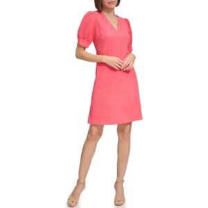 Tommy Hilfiger Women’s Tommy Hilfiger Puff Sleeve Beach Blossom Dress(Paradise Pink)