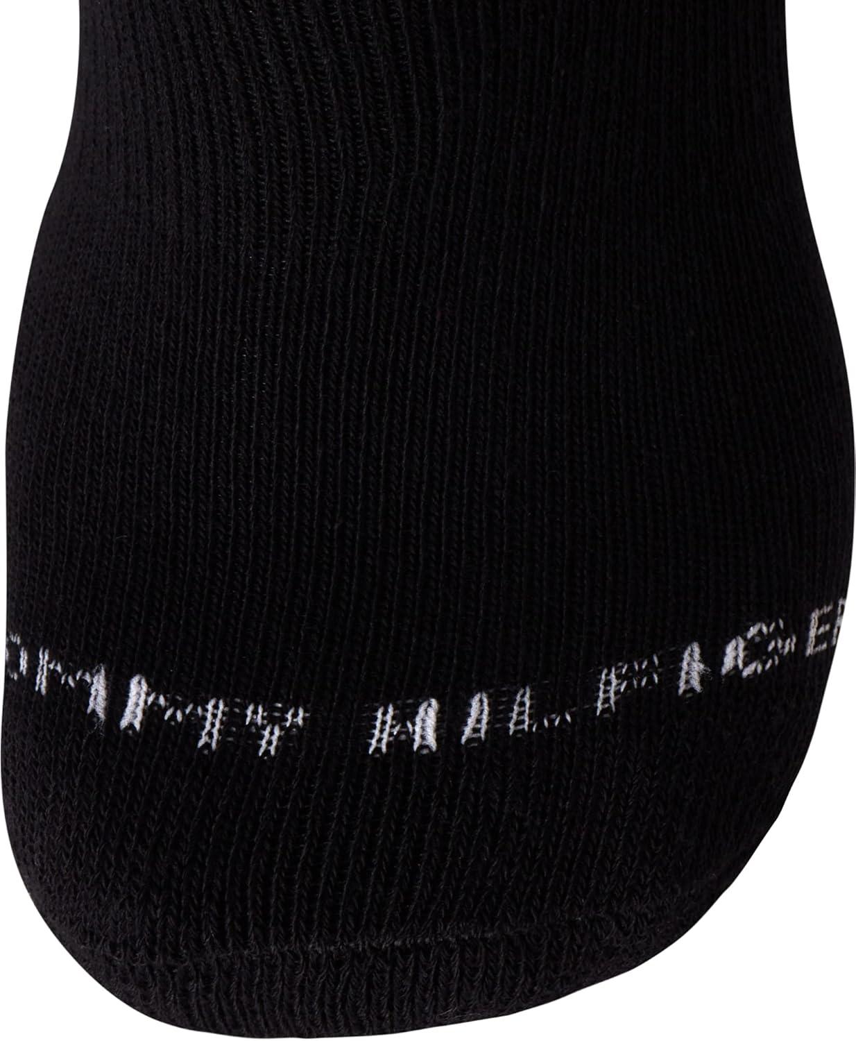 imageTommy Hilfiger Mens No Show Socks 6 Pack Lightweight Performance Stretch Athletic Invisible Shoe Socks Liners for MenBlack