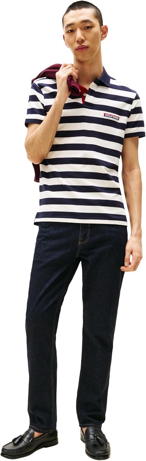 imageTommy Hilfiger Mens Slim Straight Fit Stretch Jeans for MenRinse