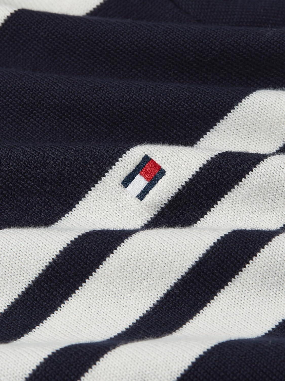 imageTommy Hilfiger Mens Cotton Solid Crewneck Sweater Lightweight Pullover Also Available in Big amp TallDesert SkyIvory Petal